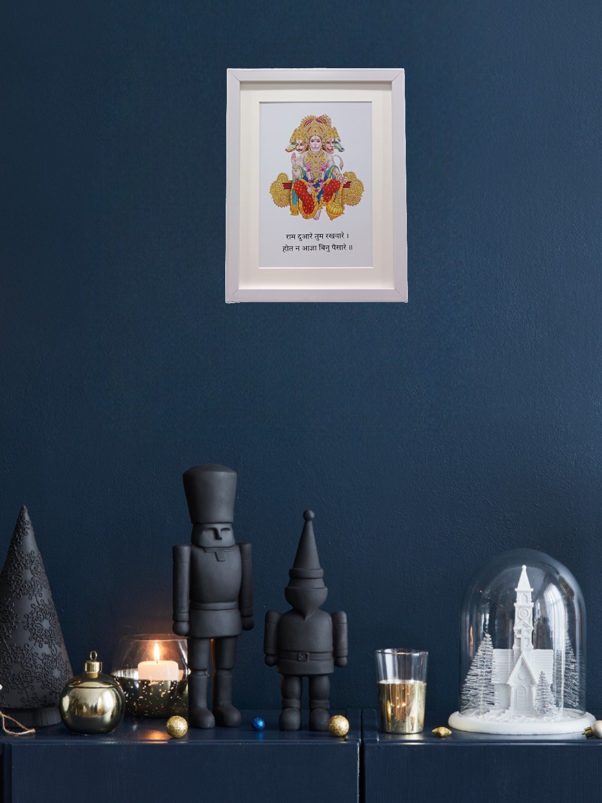 Panchmukhi Hanuman Sitting with White Background - Image 2